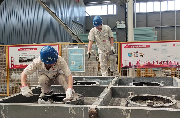 南昌市政建設集團一體化預制井蓋生產工藝流程 南昌市政建設集團一體化預制井蓋生產工藝流程