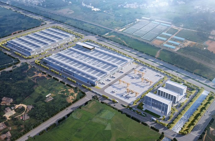 綠色建材科技產業(yè)園項目首批裝配式構件成功吊裝 綠色建材科技產業(yè)園項目首批裝配式構件成功吊裝