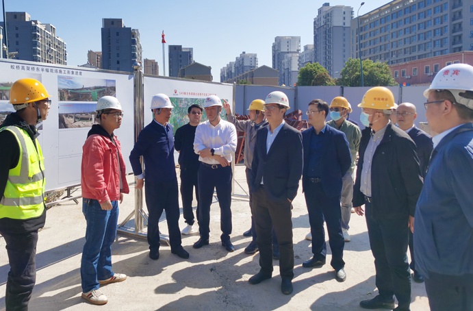 市政公用集團萬義輝深入S49楓生快速路提升改造工程督導 市政公用集團萬義輝深入S49楓生快速路提升改造工程督導
