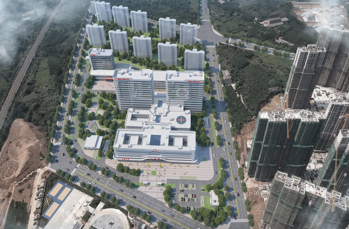 新建區人民醫院二部及疾控中心項目首樁開機施工 新建區人民醫院二部及疾控中心項目首樁開機施工