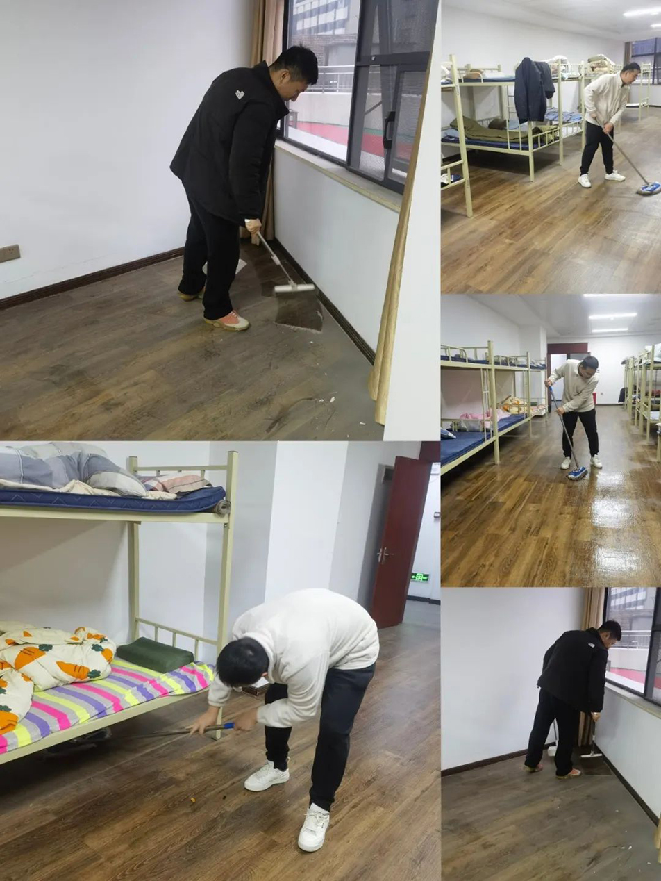 機關團支部組織志愿者開展“扮靚新宿舍，溫情暖人心”集中清掃活動